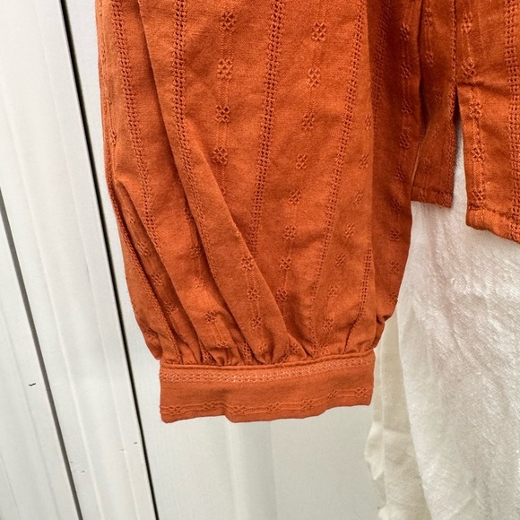 Lost + Wander Button-Down Shirt Autumn Vides Color Rust Size XS, NWT - Picture 4 of 16